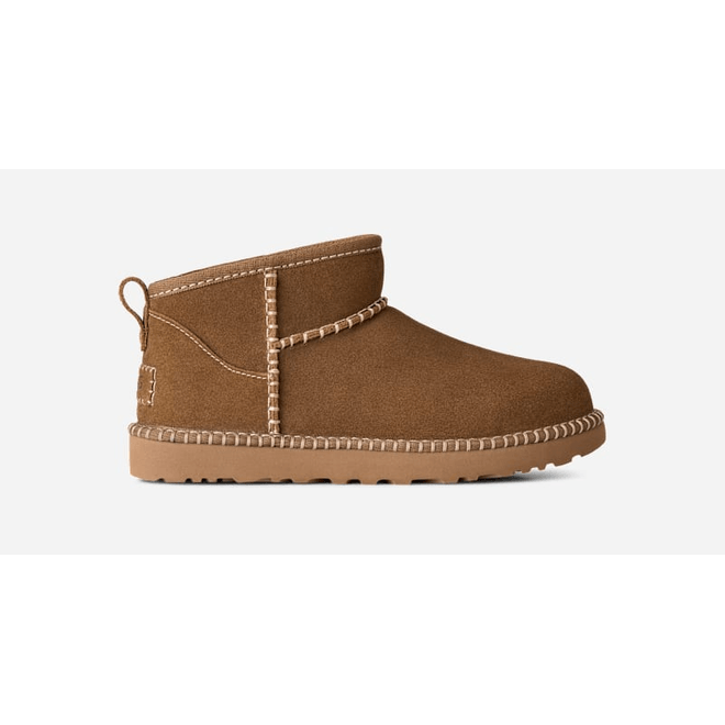 UGG® Classic Ultra Mini Botanic Boot Brown