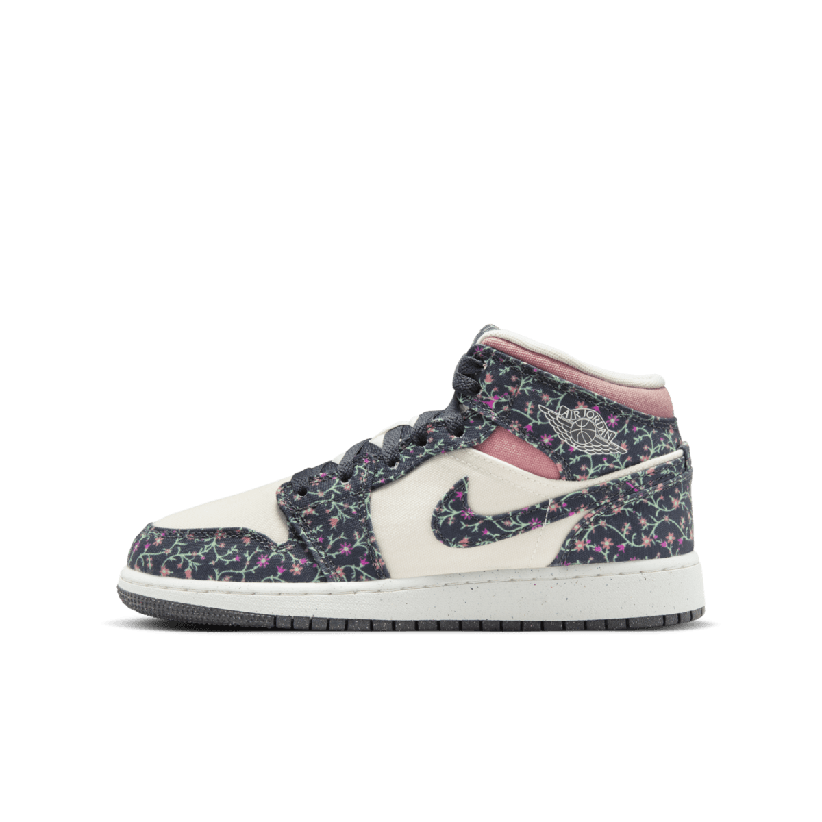 Air Jordan 1 Mid SE GS 'Floral Canvas'