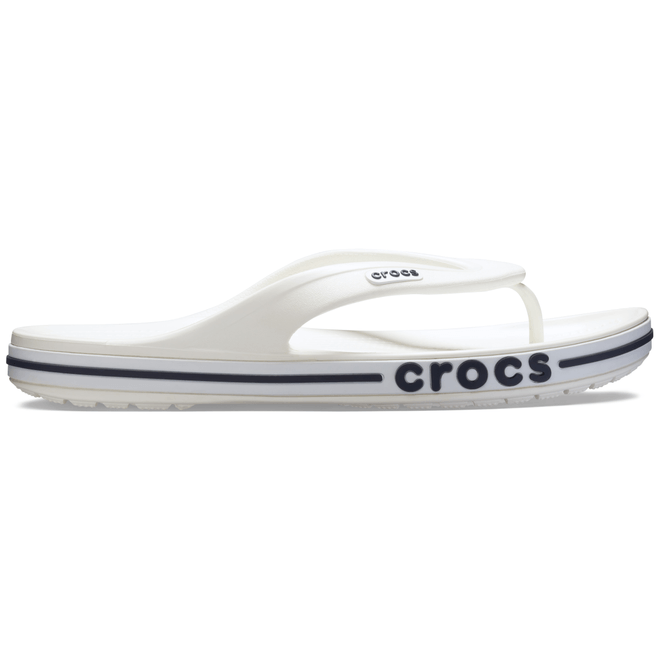 Crocs Unisex Bayaband Flips White / Navy