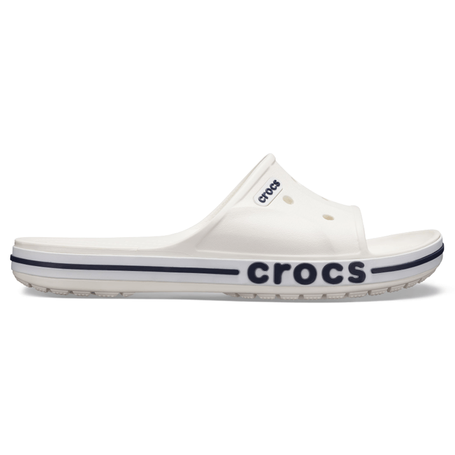 Crocs Unisex Bayaband Slides White / Navy