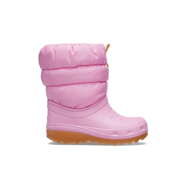 Crocs Kids Classic Neo Puff Boot Boots Pink Tweed / Gum