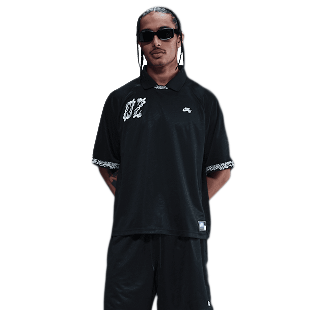 Nike SB Dri-FIT Jacquard Skate Top 'Black'