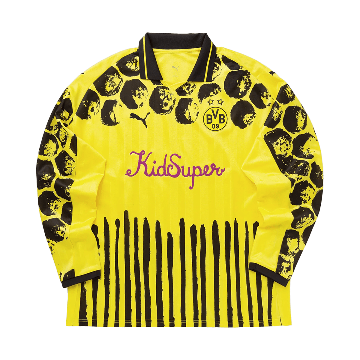 KidSuper x PUMA BVB LS Retro Jersey 'Faster Yellow'