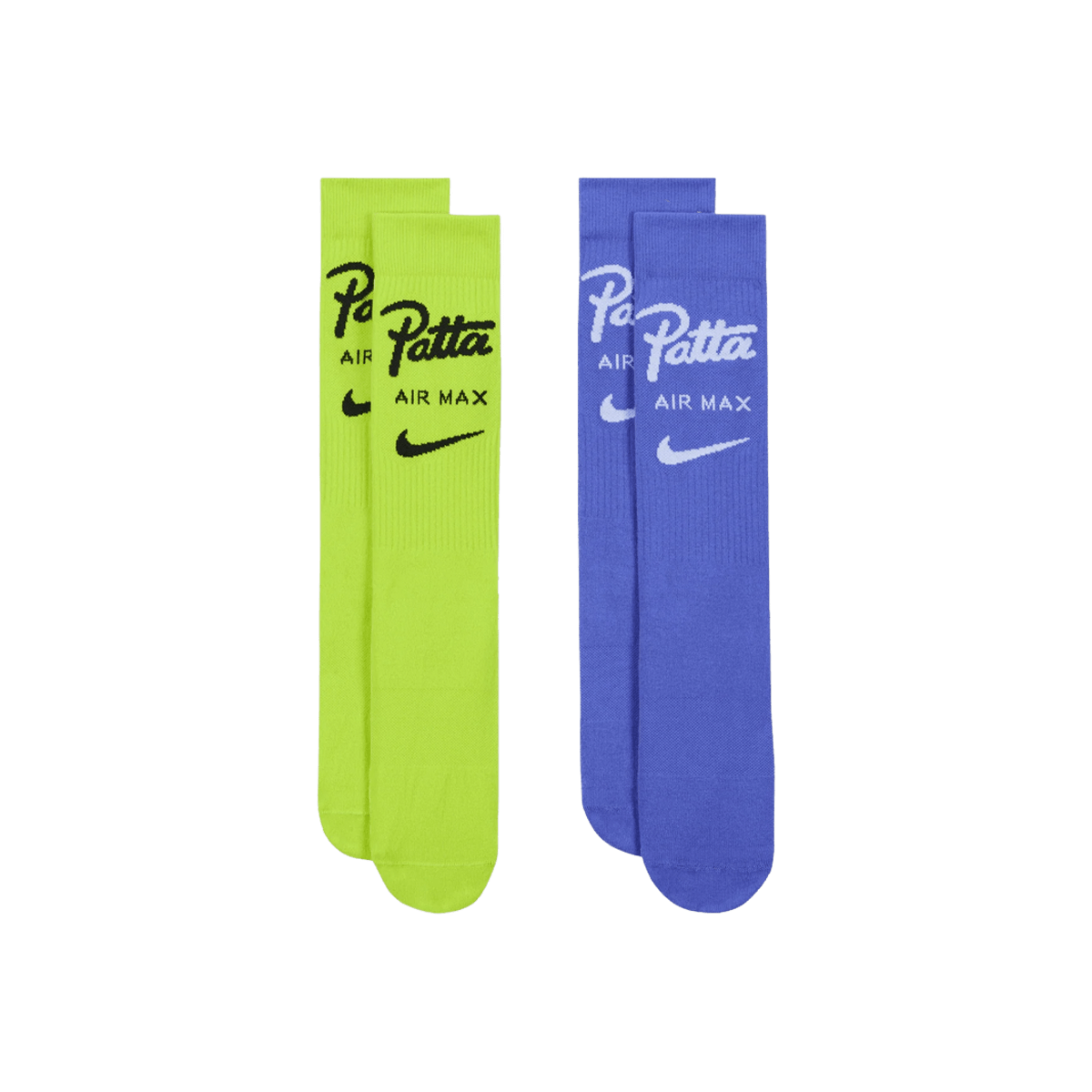 Patta x Nike Crew Socks 'Cyber & Sapphire' - 2 Pairs