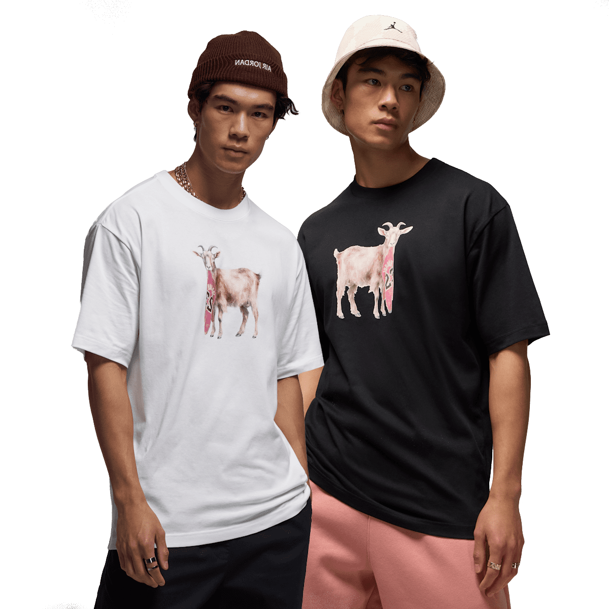 Jordan Tee 'GOAT - Black & White'