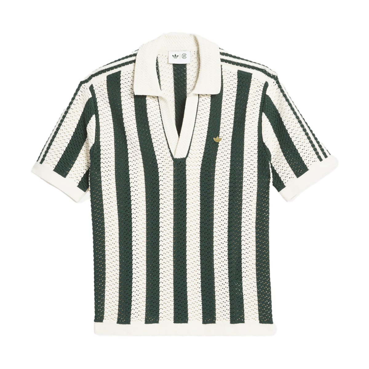 CLOT x adidas Pique Polo 'Striped Green Night'