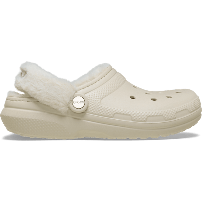 Crocs Classic Fuzz Lined Clogs Sandstone