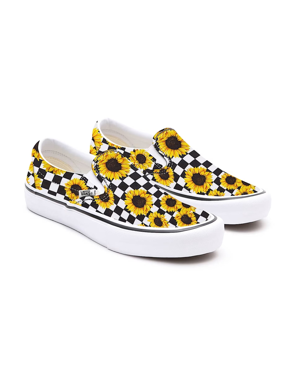Vans Gepersonaliseerde Sunflower Slip-On