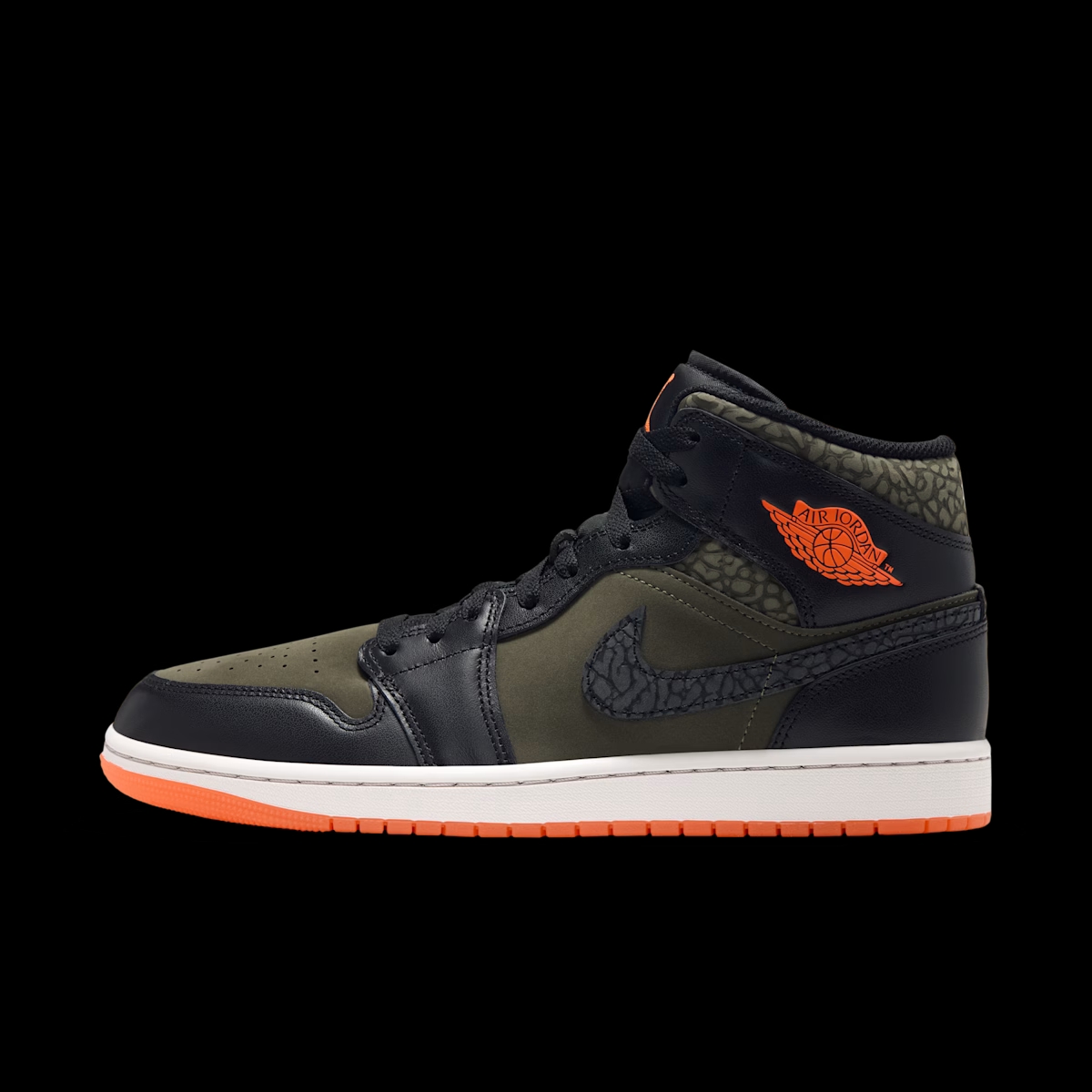 Air Jordan 1 Mid SE 'Cargo Khaki & Total Orange'