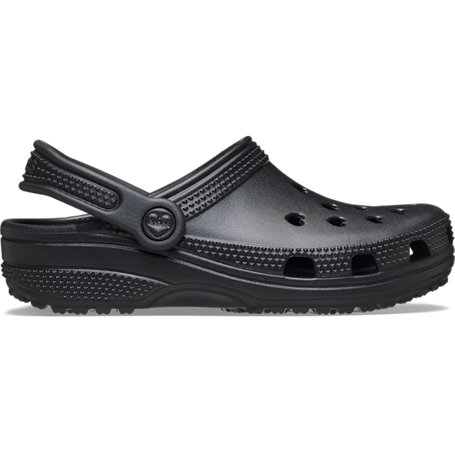 Crocs Classic Hearts Cut Out Clogs Kinder Black