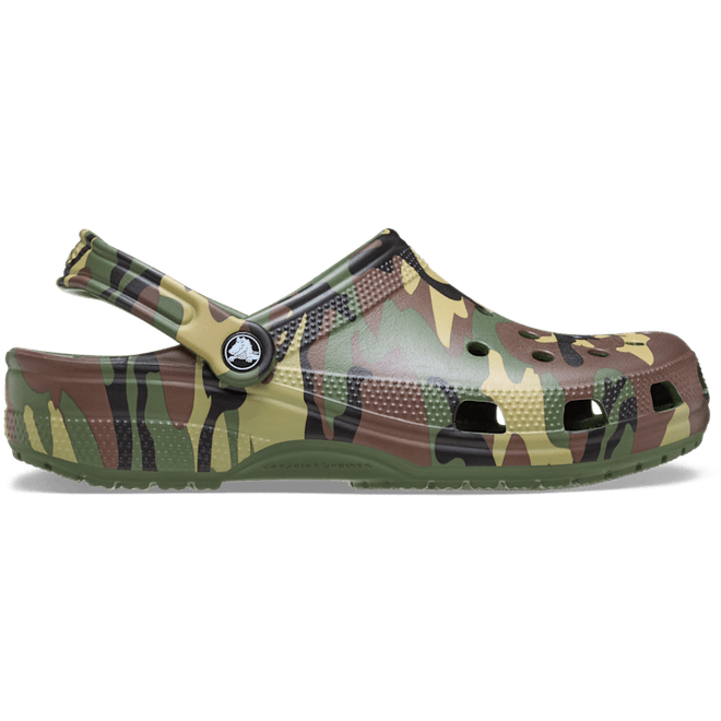 Crocs Classic Camouflage Clogs Army Green