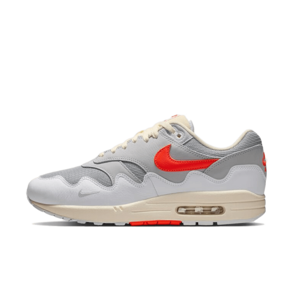 Patta x Nike Air Max 1 ’87 'White & Hyper Crimson'