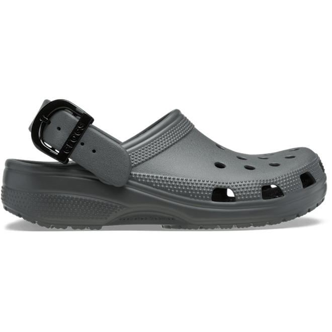 Crocs Classic Enamel Buckle Clogs Carbon