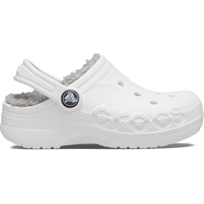 Crocs Toddler Baya Lined ClogsKinder White / Light Grey