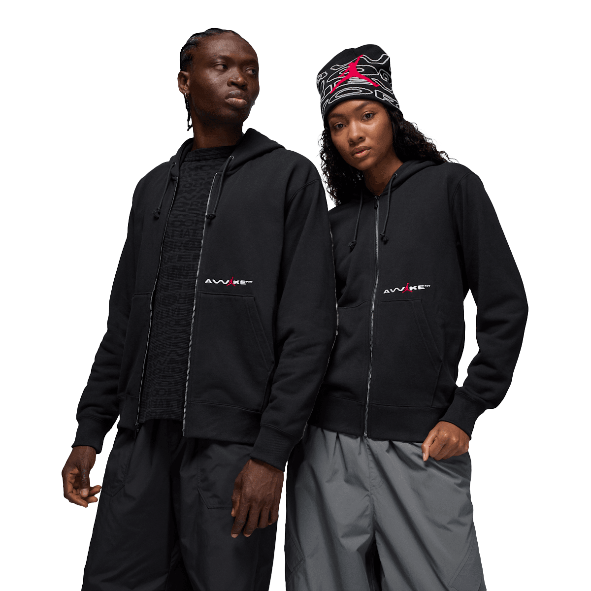 Awake NY x Jordan Full-Zip Fleece Hoodie 'Black'