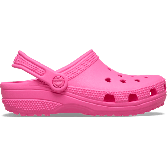 Crocs Classic Hearts Cut Out Clogs Kinder Pink Punch