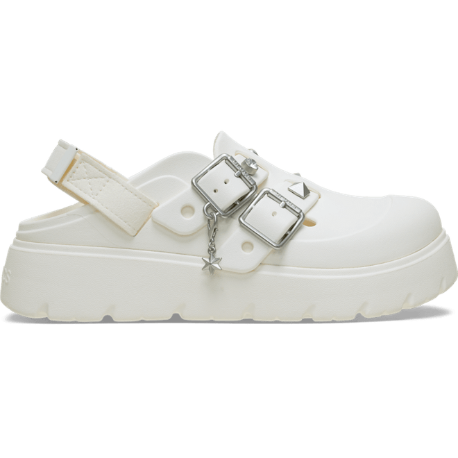 Crocs Loaferette Star Studded Clogs Chalk