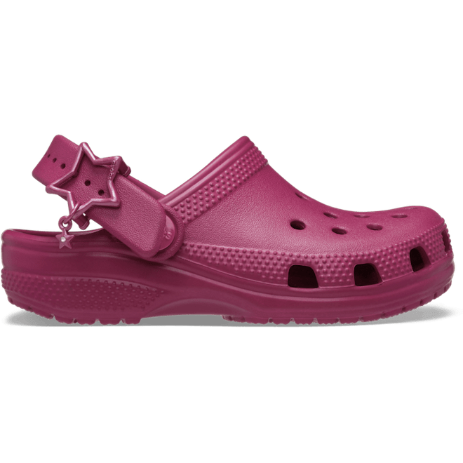 Crocs Toddlers Classic Star Buckle Clogs Kinder Royal Pink