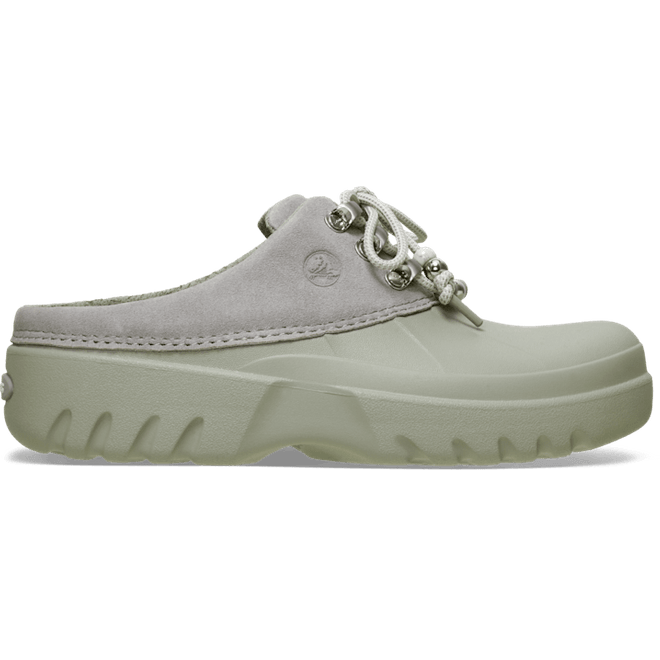 Crocs Axle Suede Mule Clogs Elephant