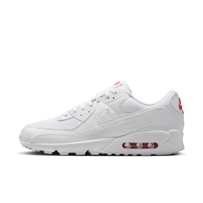 Nike Air Max 90 'White & Light Crimson'