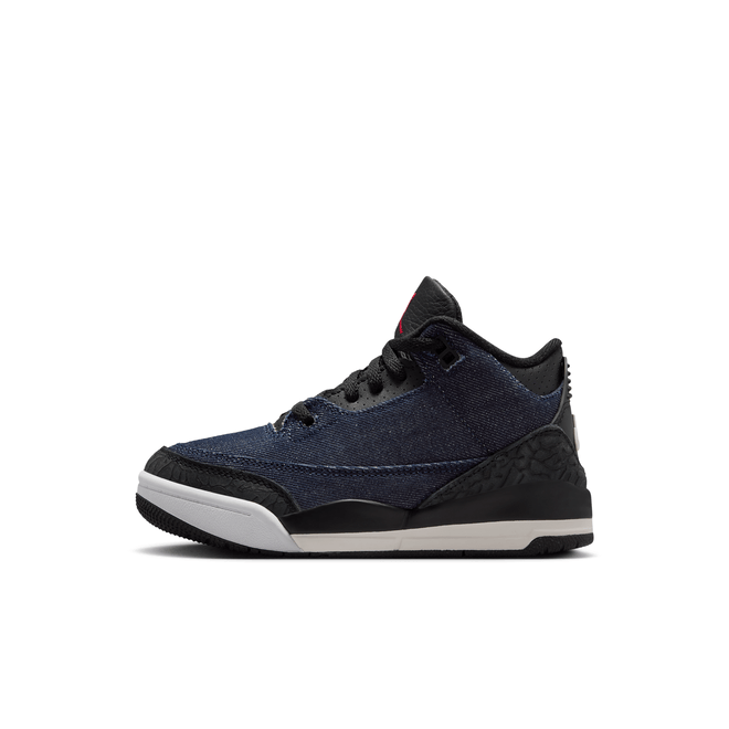 Air Jordan 3 x Levi'sÂ® "Indigo and Gym Red" Little Kids'