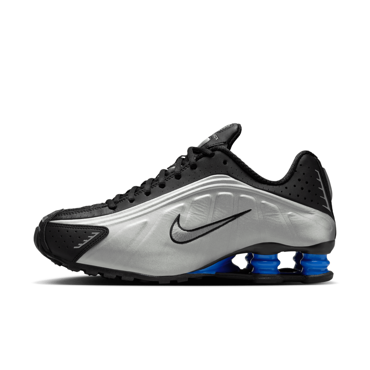 Nike Shox R4 'Metallic Silver & Blue'