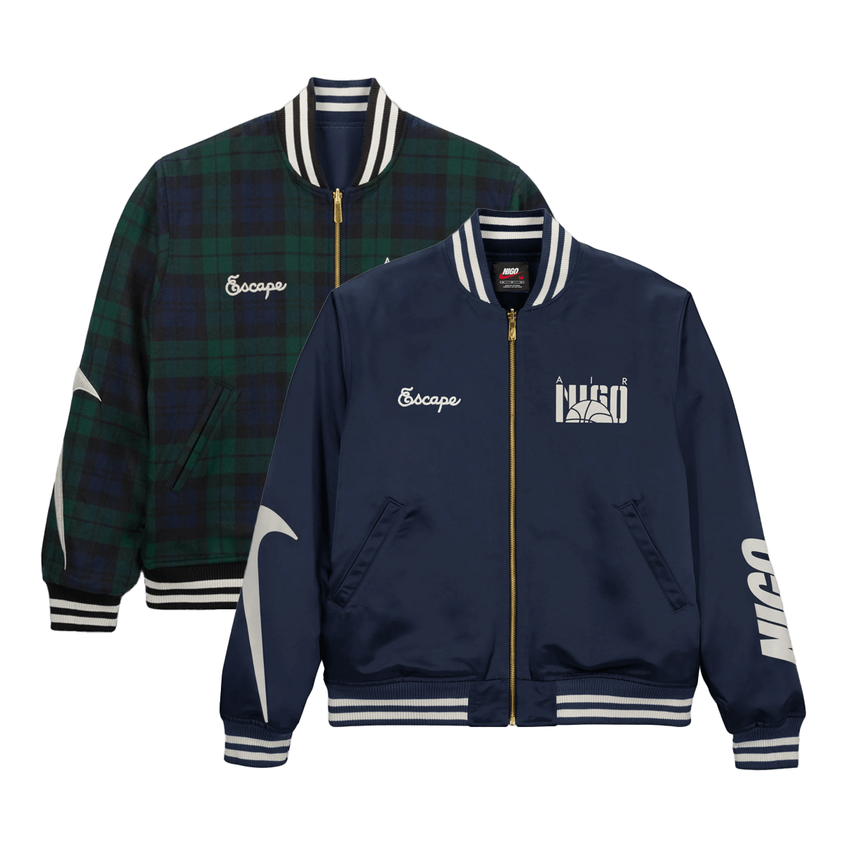 Nigo x Nike Reversible Varsity Jacket 'Navy' - College Pack