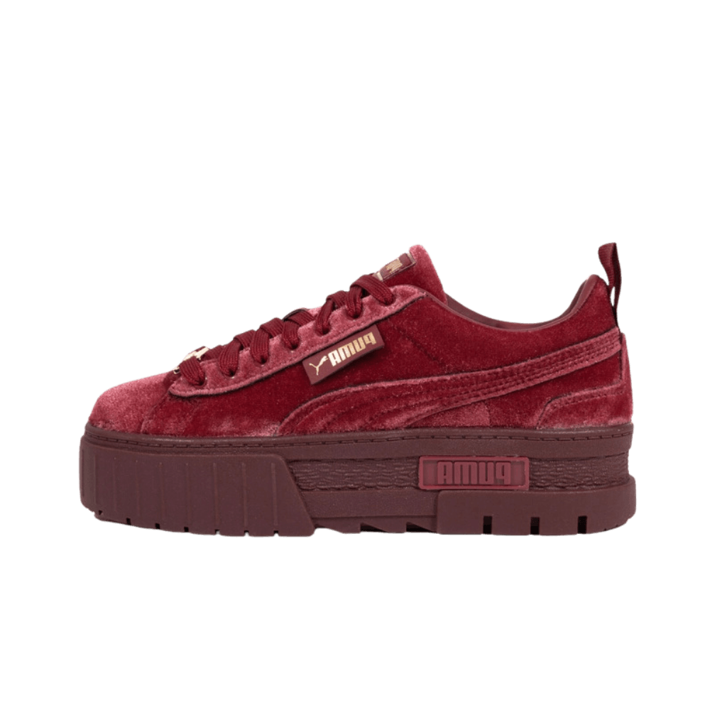 Puma platform sneakers velvet hotsell