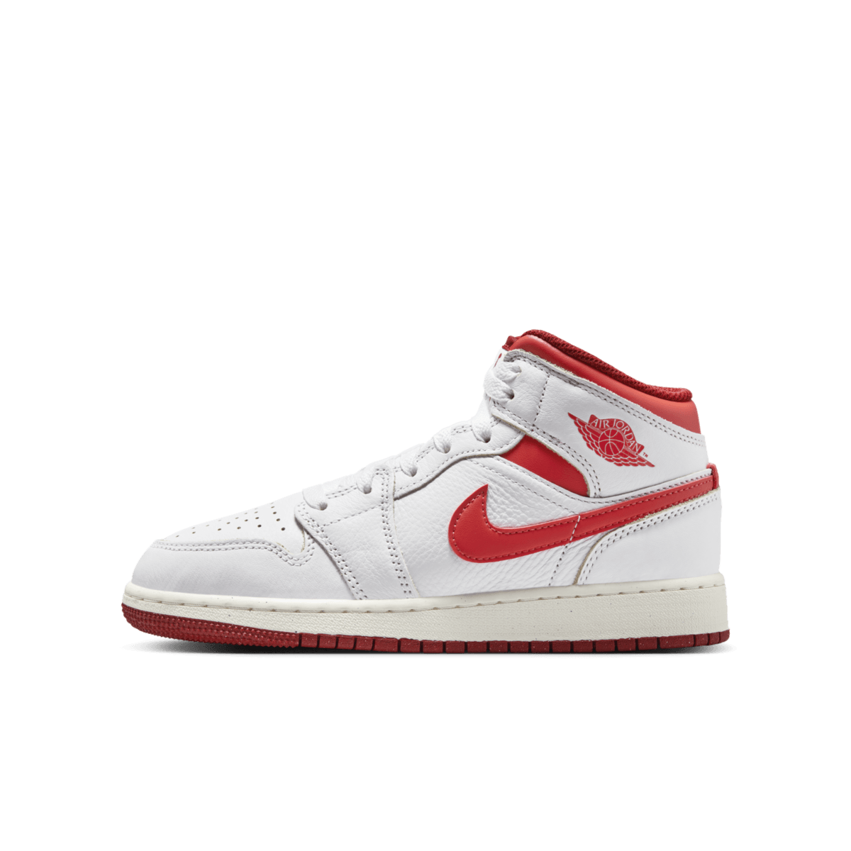 Air Jordan 1 Mid SE GS 'White Dune Red'