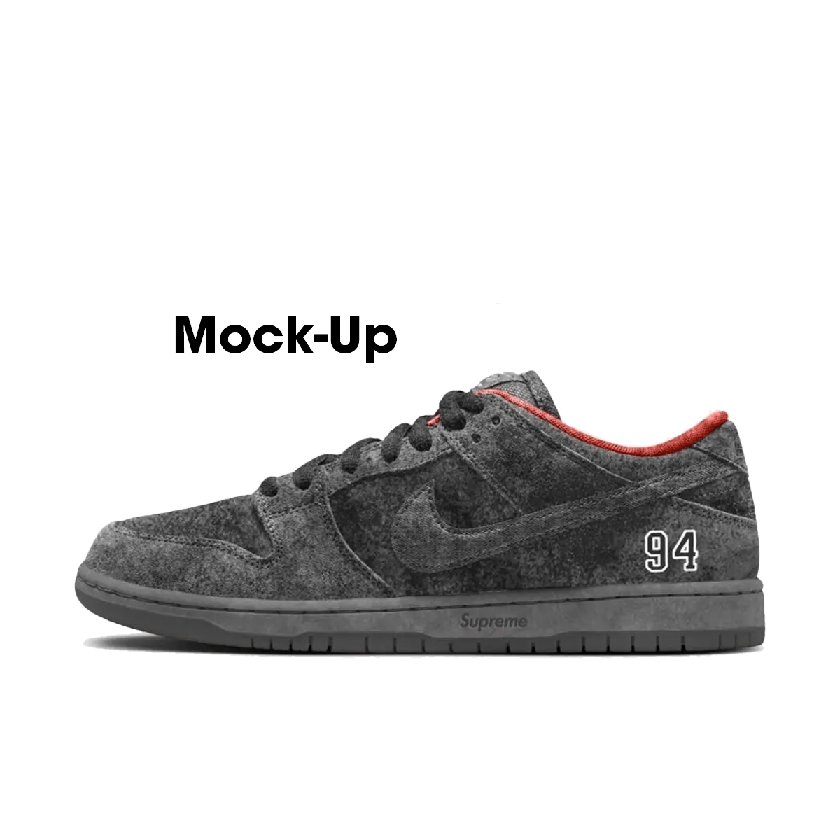 Supreme X Nike SB Dunk Low Pro 'Black' - 2025