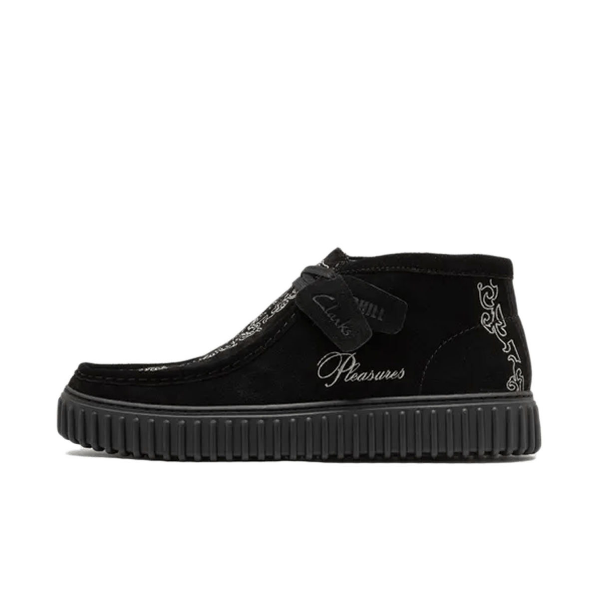 Martin Rose x Pleasures x Clarks Torhill Woven 'Black Suede'