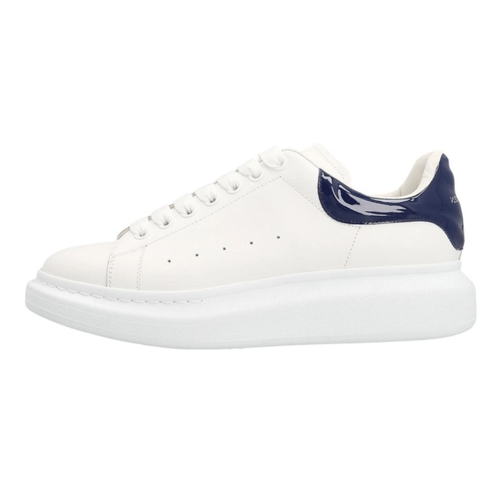 Alexander McQueen Oversized Sneaker 'White Navy Patent'