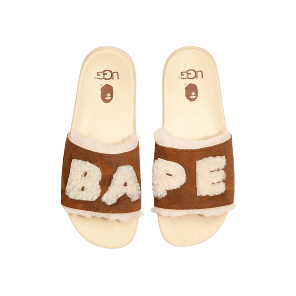 UGG Xavier  A Bathing Ape Fur Logo Chestnut