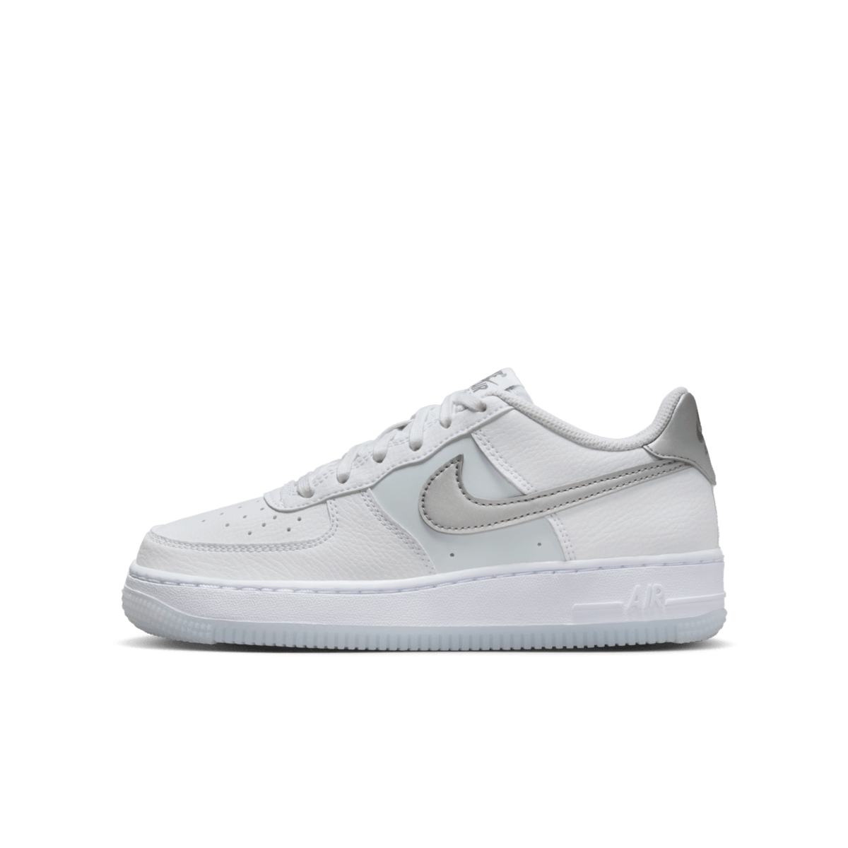 Nike Air Force 1 GS 'Grey Swoosh'