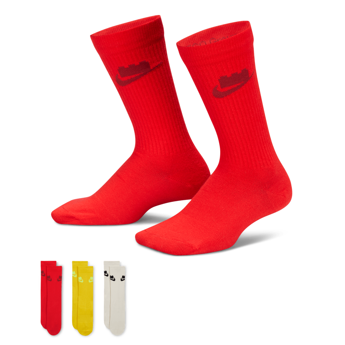 LEGO® x Nike Everyday Essentials Crew Socks 'Multicolor' - 3 Pairs