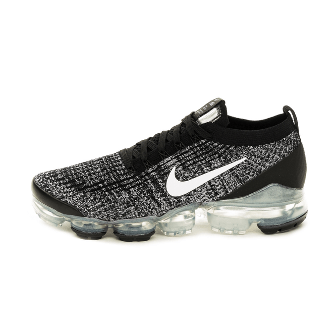 Nike Air Vapormax Flyknit 3 (Black / White - Metallic Silver)