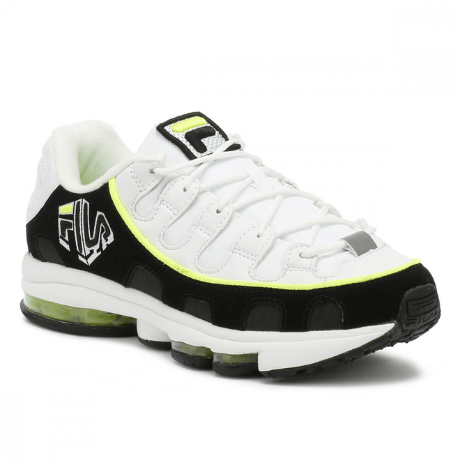 Fila Mens White / Black / Yellow Silva Trainers