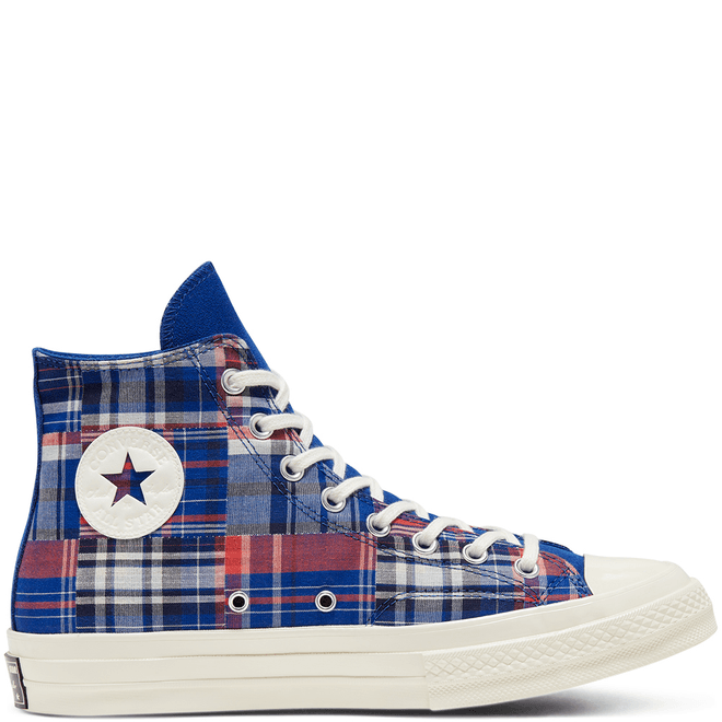 CHUCK 70 HI RUSH BLUE/UNIVERSITY RED