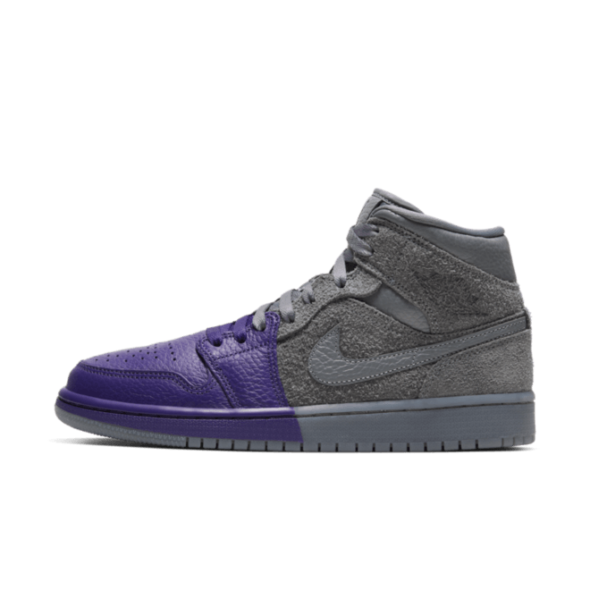 Air Jordan 1 Mid 'Grey/Purple'