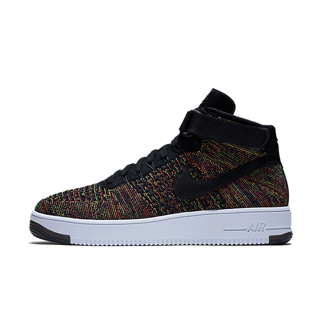 Nike Air Force 1 Mid Flyknit Multi-Color Black