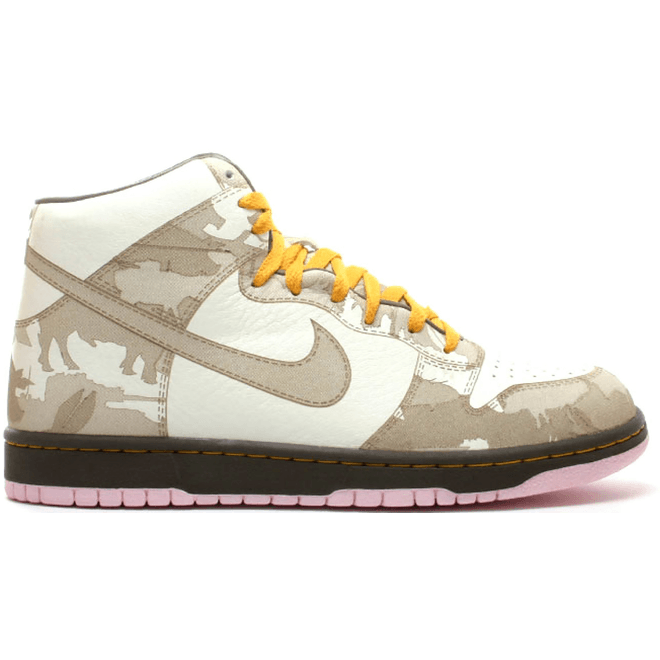 Nike Dunk High 1 Piece White Khaki Pink Ice