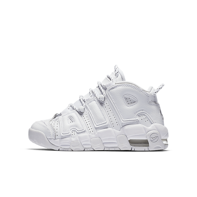 Nike Air More Uptempo Triple White (GS)