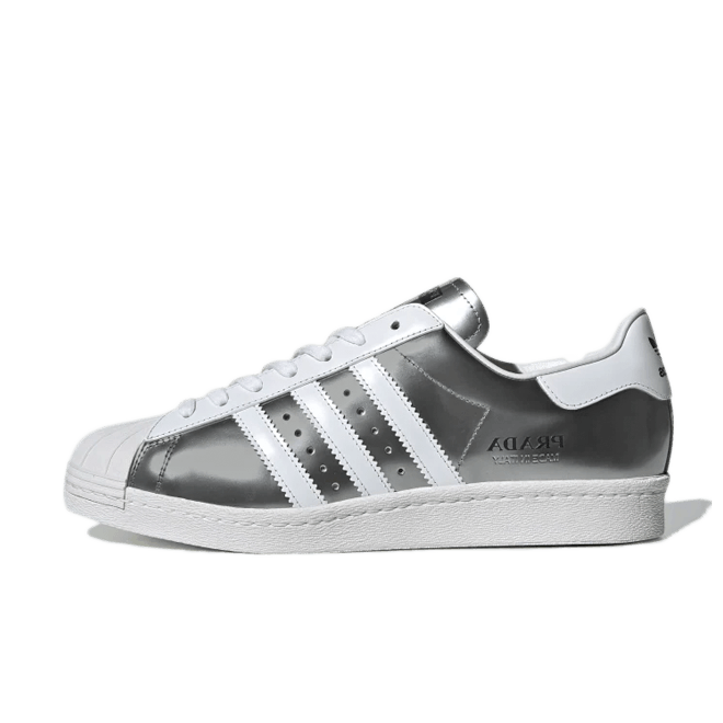 Prada X adidas Superstar 'Silver Metallic'