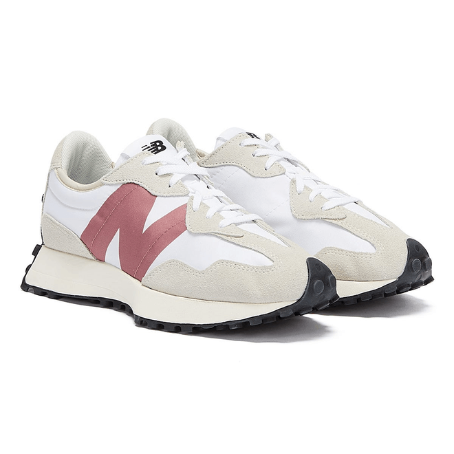 New Balance 327 Womens White / Pink Trainers