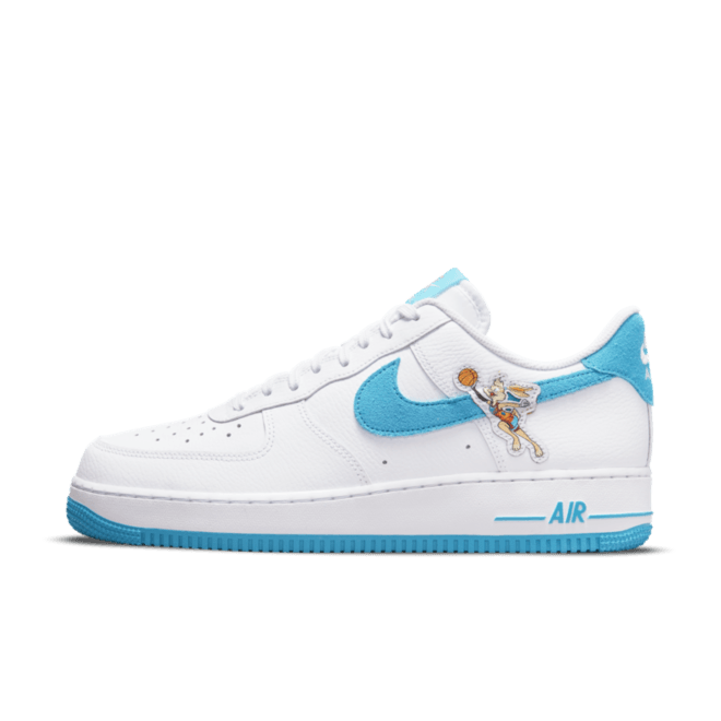 Nike Air Force 1 Low Space Jam Hare White Light Blue Mens 11 DJ7998-100 Sneakers Size 11 - Nike Air Force One AF1 DJ7998-100 Space Jam Low  main image 4