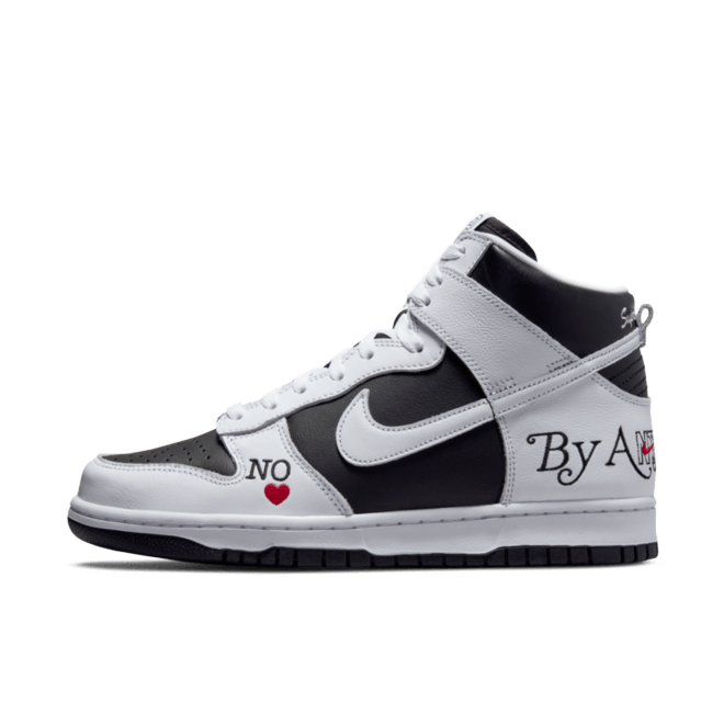 Supreme X Nike SB Dunk High 'By Any Means' - Black