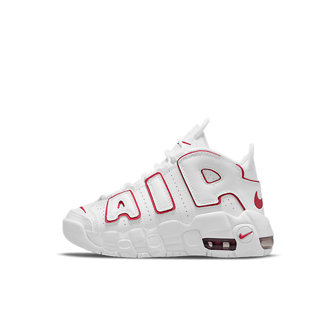 Nike Air More Uptempo White Varsity Red Outline (PS)