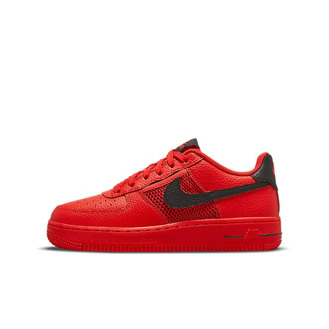 Nike Air Force 1 Low Mesh Pocket Habanero Red (GS)