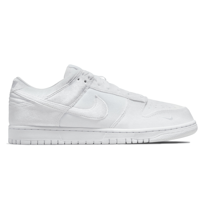 Nike Dunk Low Dover Street Market Triple White Velvet