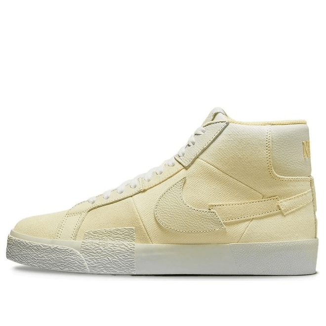 Nike SB Skateboard Blazer Mid PRM Edge Yellow Skate 